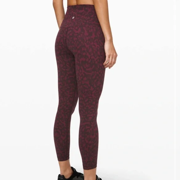 Lululemon Align Pant II 25" Formation Camo Dark Adobe Multi, size 4.